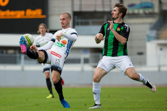 Varbergs Sebastian Starke Hedlund och GAIS Dardan Rexhepi