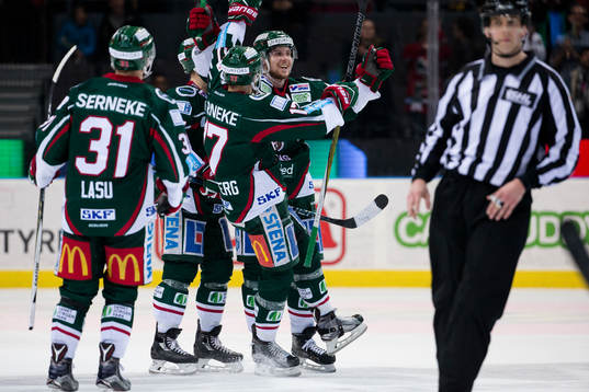 Frölundas Henrik Tömmernes jublar