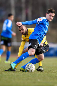 Halmstads Ivo Pekalski och Elfsborgs Issam Jebali
