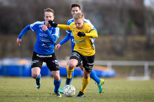 Elfsborgs Per Frick och Halmstads Andreas Bengtsson