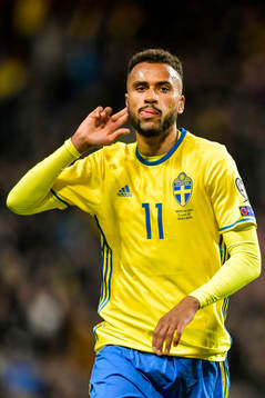 Sveriges Isaac Kiese Thelin jublar