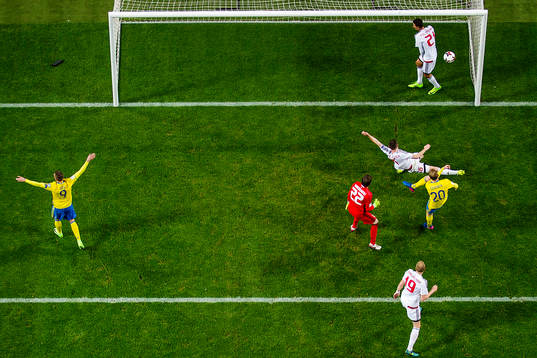 Sveriges Marcus Berg jublar