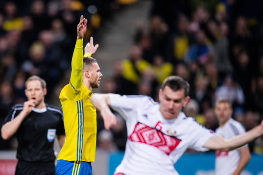 Sveriges Marcus Berg jublar