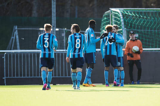 Djurgårdens spelare jublar