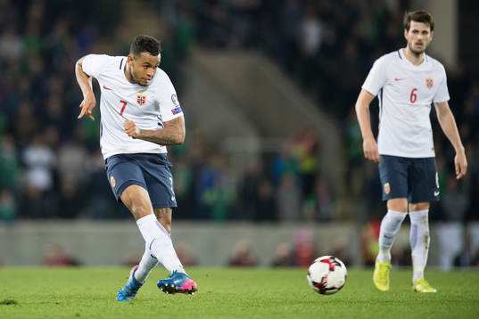 Norges Joshua King och Håvard Nordtveit