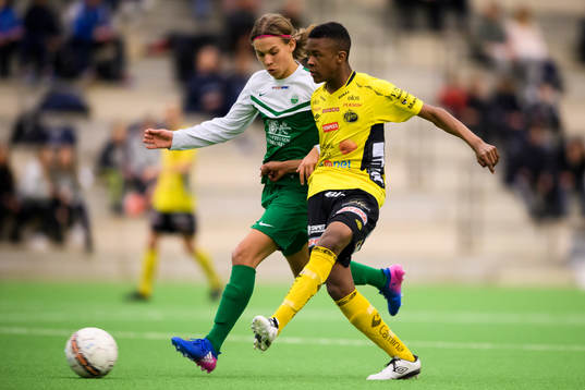 Elfsborgs Ornel Makindu och Västra Frölundas Noah