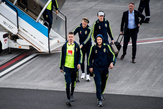 Mikael Lustig, Albin Ekdal, Oscar Hiljemark Emil Krafth och