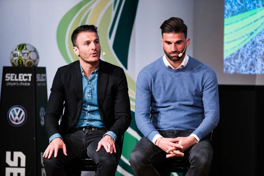 Syrianskas manager Sharbel Touma och Mattias Mete