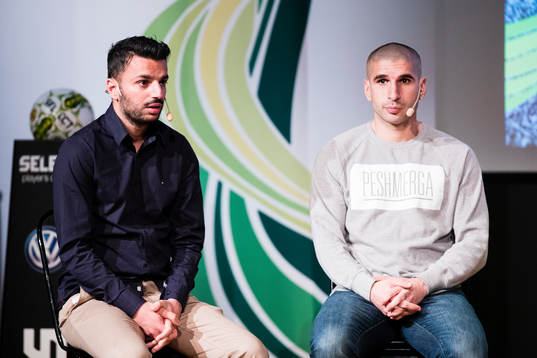 Dalkurds tränare Poya Asbaghi och Rawez Lawan