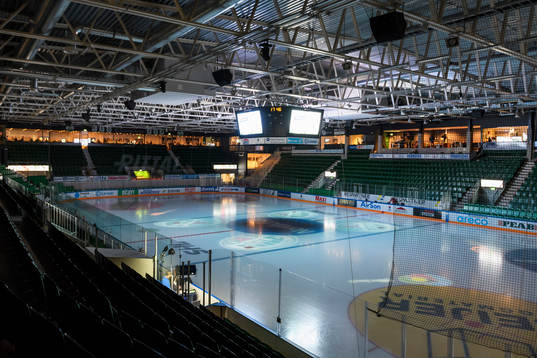 Vy öre isen i Lindab Arena