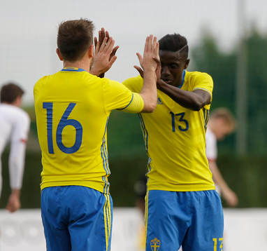 MUAMER TANKOVIC (16 SWEDEN) CELEBRATE YOUR GOAL WITH PA
