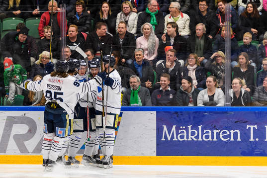 Karlskogas spelare jublar