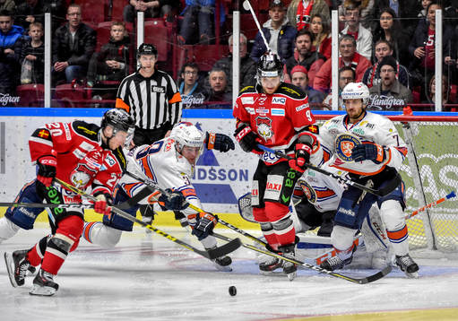 Malmö Redhawks Erik Forssell och Frederik Storm och