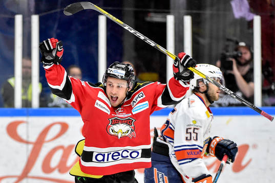 Malmö Redhawks Ilari Filppula jublar