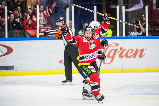 Malmö Redhawks Ilari Filppula jublar