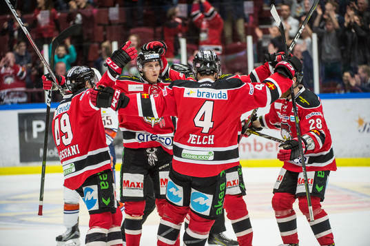 Malmö Redhawks Rhett Rakhshani, Robin Alvarez, Ilari