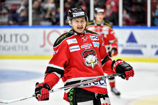 Malmö Redhawks Rhett Rakhshani jublar