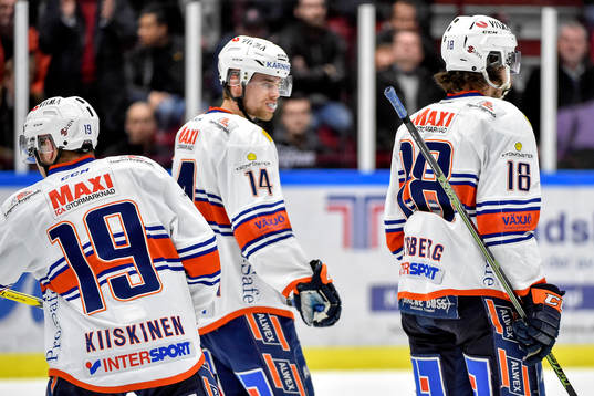 Växjös Tuomas Kiiskinen, Emil Pettersson och Dennis