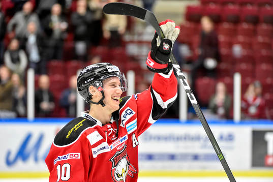 Malmö Redhawks Robin Alvarez jublar
