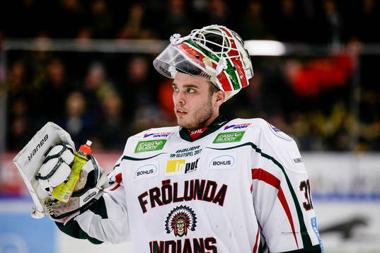 Frölundas målvakt Johan Gustafsson