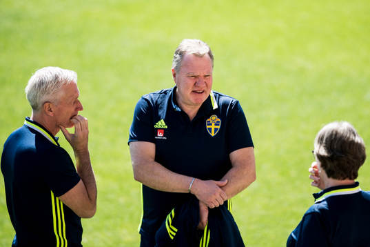 Svenska Fotbollförbundet ordförande Karl-Erik Nilsson och