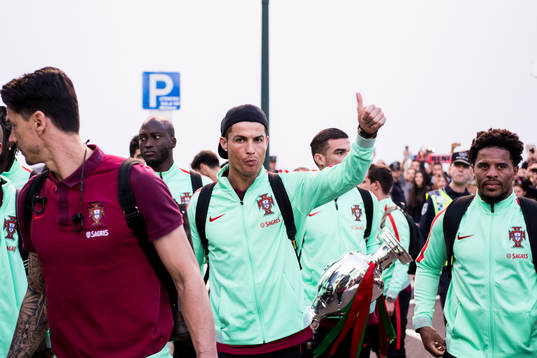 Portugals Cristiano Ronaldo när portugisiska landslaget i