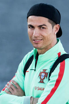 Portugals Cristiano Ronaldo när portugisiska landslaget i