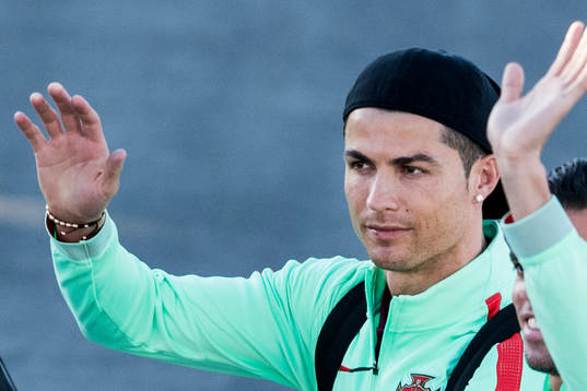 Portugals Cristiano Ronaldo när portugisiska landslaget i