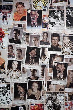 Kollage med bland annat Brynäs Ryan Gunderson, Jörgen