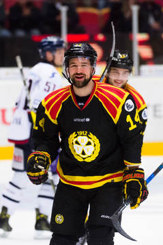 Brynäs Johan Alcén jublar