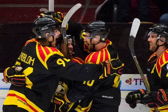 Brynäs Oskar Lindblom , Kevin Clark, Jesper Jensen och