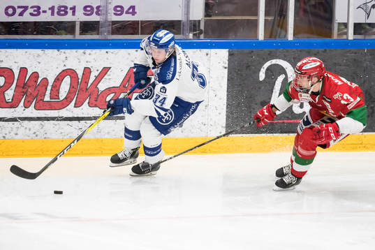 Leksands Olle Alsing och Moras Emil Bejmo  i