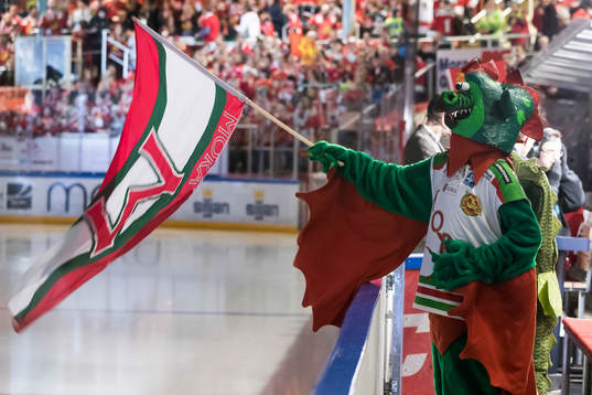 i ishockeymatchen i direktkvalet till SHL mellan Leksand