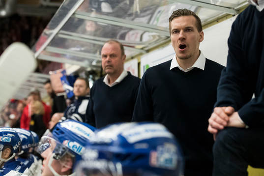 Leksands assisterande tränare Gabriel Karlsson  i