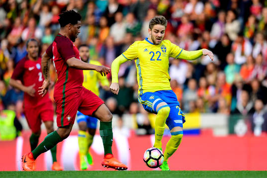 Sveriges Christoffer Nyman och Portugals Eliseu
