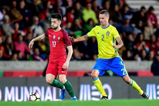 Portugals Pizzi och Sveriges Mikael Lustig