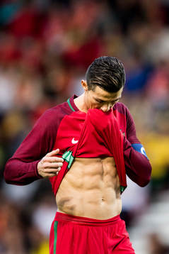 Portugals Cristiano Ronaldo deppar