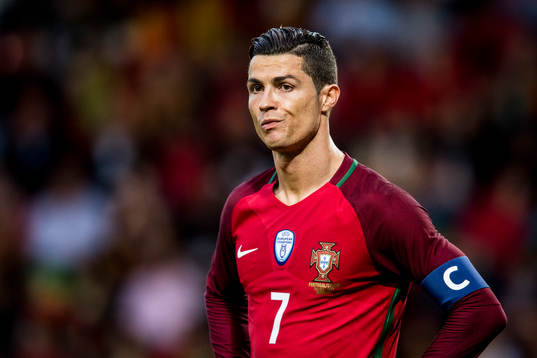 Portugals Cristiano Ronaldo deppar