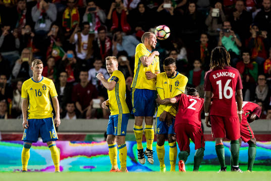 Sveriges Emil Krafth, Sebastian Larsson, Jakob Johansson