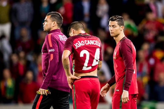 Portugals Cristiano Ronaldo deppar