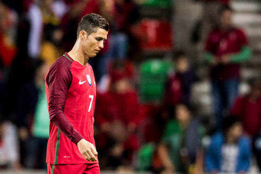 Portugals Cristiano Ronaldo deppar