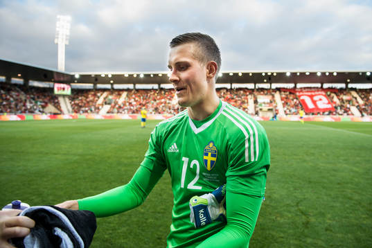 Sveriges målvakt Karl-Johan Johnsson