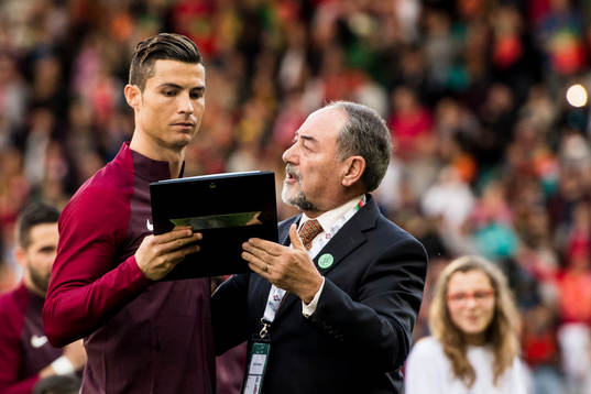 Portugals Cristiano Ronaldo hedras
