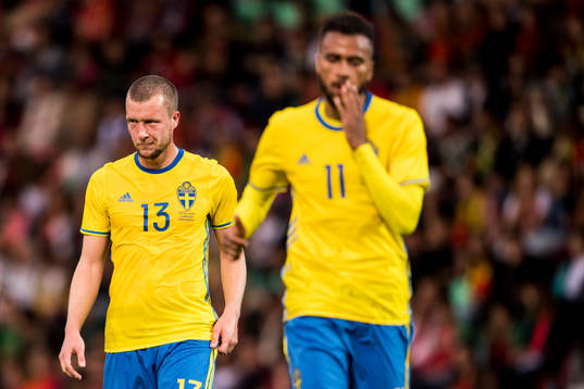Sveriges Jakob Johansson och Isaac Kiese Thelin