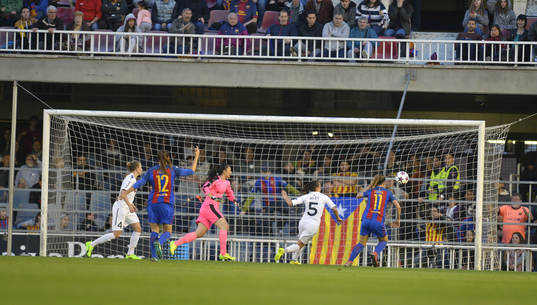 Barcelonas Jennifer Hermoso gör 1-0