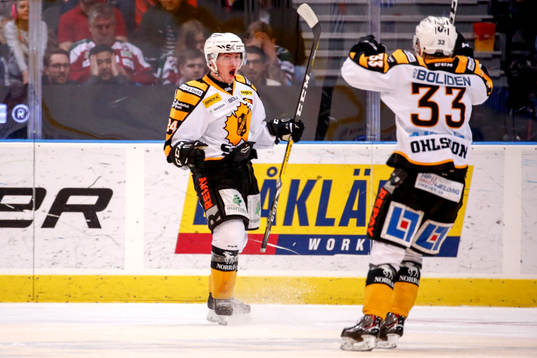 Skellefteås Andreas Wingerli jublar