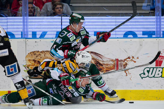 Frölundas Victor Olofsson och Simon Hjalmarsson