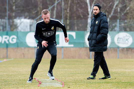 Alexander Faltsetas och Patrik Ghazarian, sjukgymnast