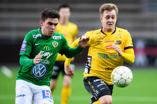Elfsborgs Noel Jonsson och Jönköpings Igor Popanicic