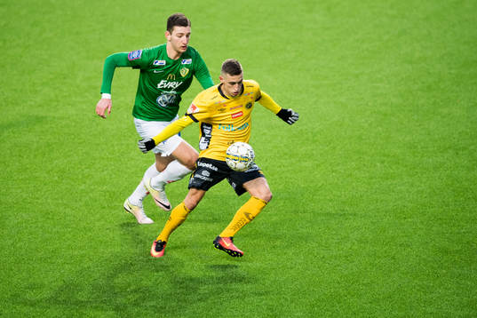 Elfsborgs Arian Kabashi och Jönköpings Andreas Kilit